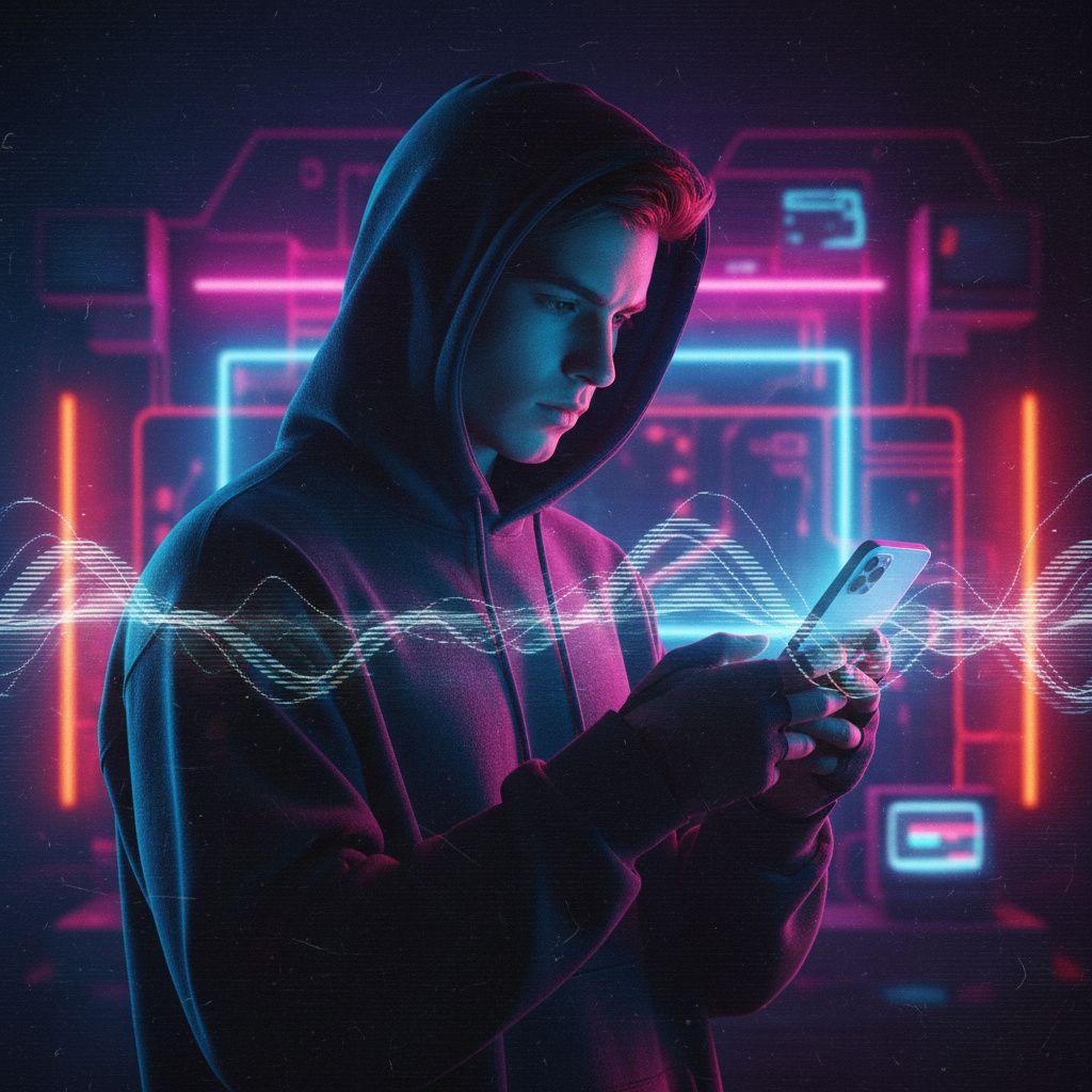 Мокап смартфона с открытым Telegram-каналом — посты с обзорами гаджетов, сравнениями и анонсами новинок